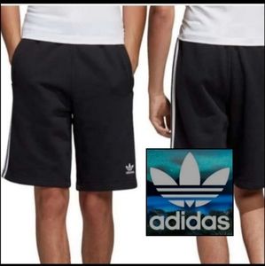 ADIDAS ORIGINALS MENS 3 STRIPE ATHLETIC SHORTS